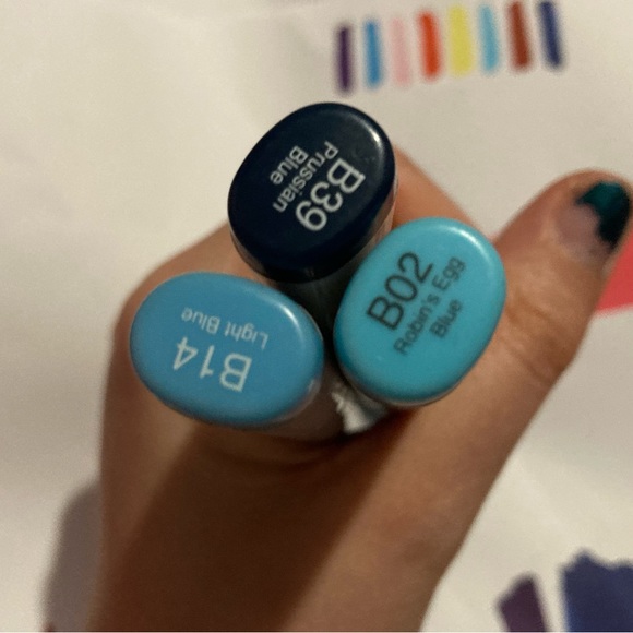 Copic sketch blue markers - Picture 2 of 3